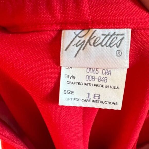 Vintage Pykettes Red‎ Skirt - Picture 5 of 6